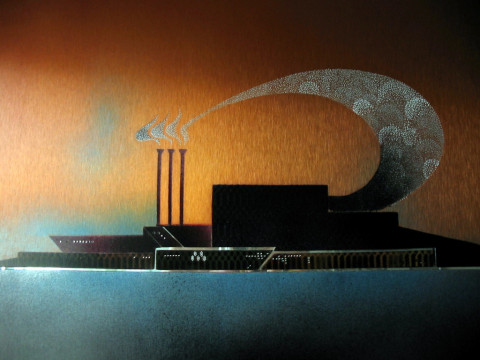 Dunkerque la nuit - 65 x 50cm